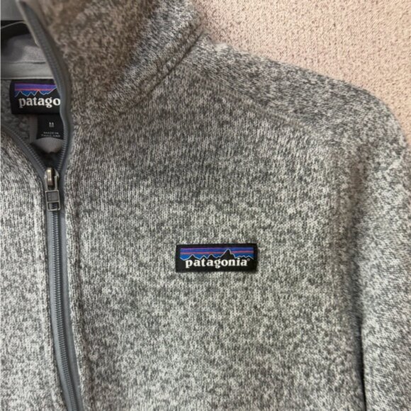 Patagonia Womens Size Medium Better Sweater Fleece Quarter‎ Zip Grey - Picture 2 of 8
